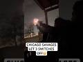 Chicago Savages Having A GLock Switch shootout in the hood