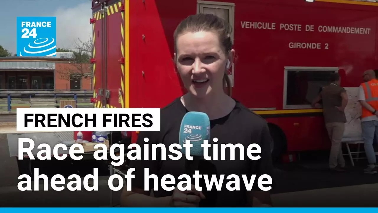 Firefighters in race against time to put out spotfires ahead of higher temperatures • FRANCE 24