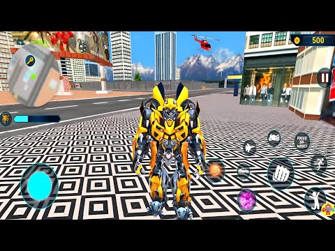 Robot Araba Oyunları #20 - Optimus Prime Bumblebee Transformation Jet Robot 2020 - Android Gameplay