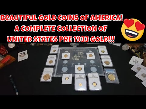 COMPLETE COLLECTION OF US GOLD COINS! Gold Coins Of America pre 1933!