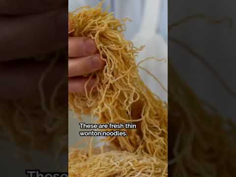 🍜 A chave para o macarrão Wonton mais BOUNCIEST #Shorts