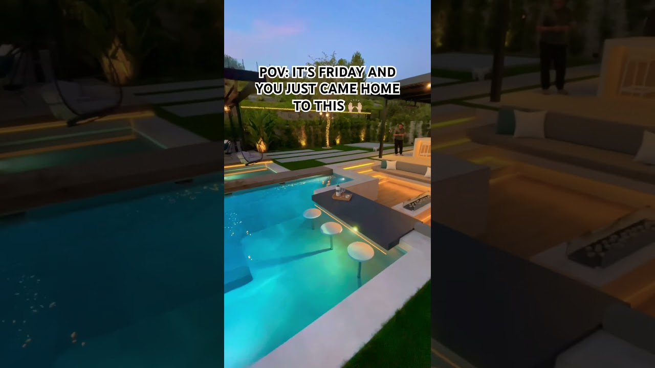 This & no work tomorrow 😍 #backyarddesign #luxury #firepit #pool #backyard