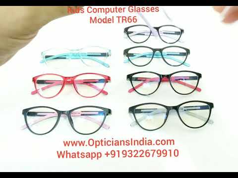 Kids Cate Eye Glasses Tr90 Computer Glasses Frames With Blue Light Filter Lens