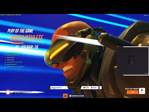 WHAT 3163+ HOURS OF SOLDIER 76 LOOKS LIKE - GALE! POTG! OVERWATCH 2 TOP 500 SEASON 5