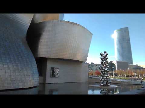 Guggenheim Museum Bilbao with Tulips