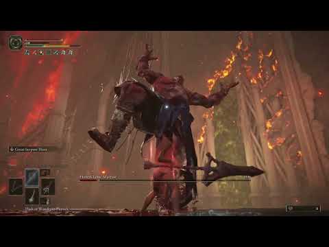 Elden Ring Godfrey, First Elden Lord RL1 (No Hit, Serpent Hunter)