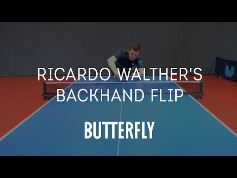 How To Backhand Flick Like Ricardo Walther | Butterfly Pro