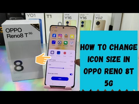 How to Change Icon size in OPPO Reno 8T 5G/OPPO RENO 8/OPPO RENO 8 PRO
