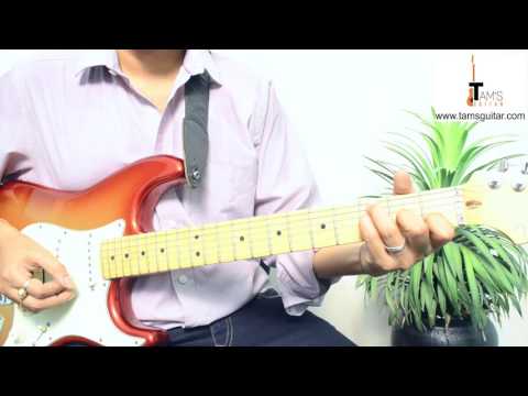 Major scale  improvisation guitar lesson Part II using triads | www.tamsguitar.com