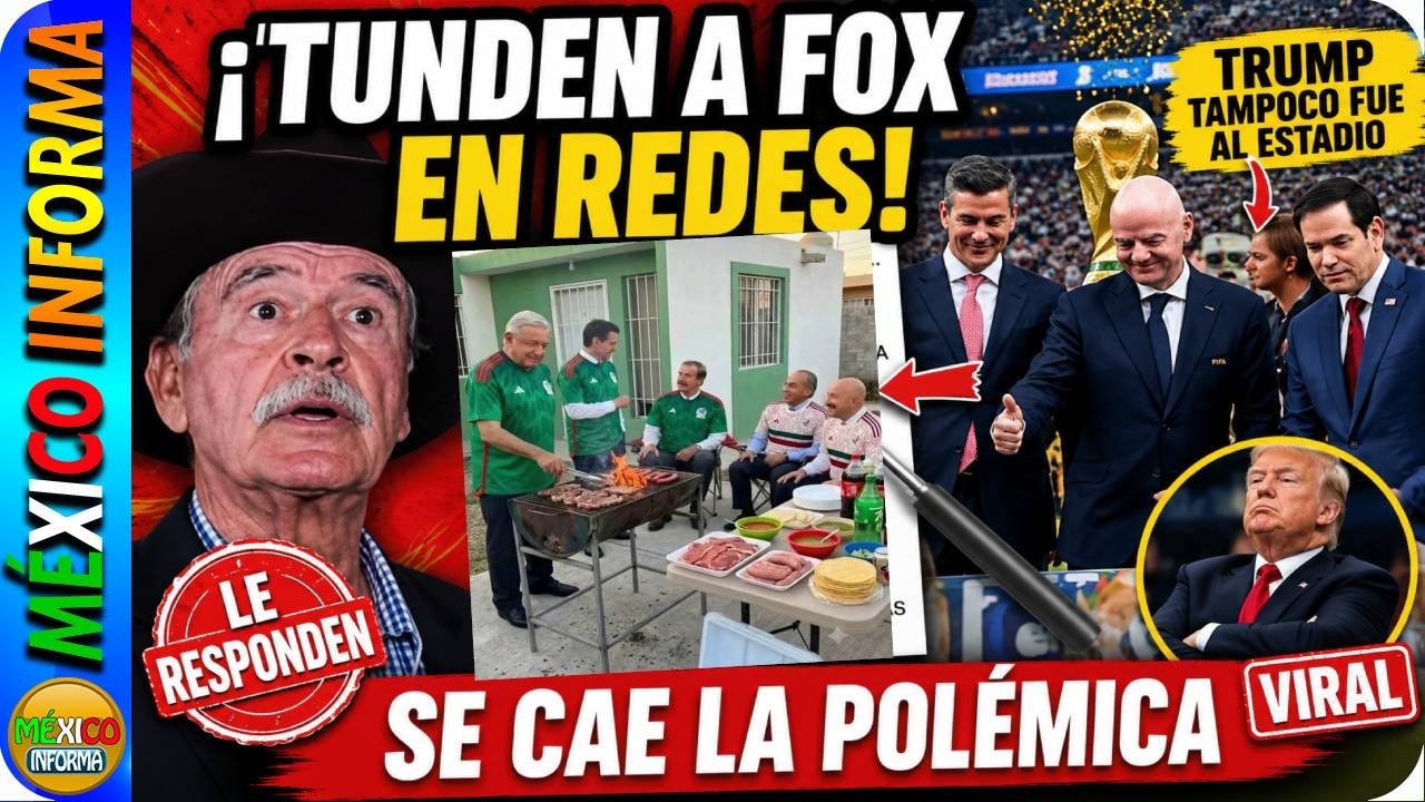 TUNDEN A FOX POR POSTEAR ESTA FOTO Y ESTE COMENTARIO. TRUMP NO ASISTE A MUNDIAL. SE CAE LA MENTIRA.