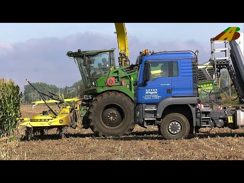Großeinsatz Maishäckseln mit John Deere 9700 Traktor Fendt Claas Farmer Landwirtschaft 4.0 Maisernte