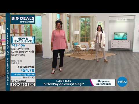 MarlaWynne Luxe Jersey Knit Easy Pant