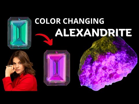 ALEXANDRITE Gemstone that Changes Color 😱 Natural, Lab Created, Synthetic