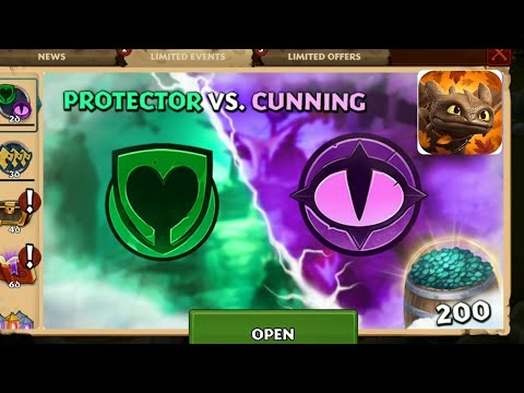 Protector vs Cunning event full walkthrough | Dragons: Rise of berk