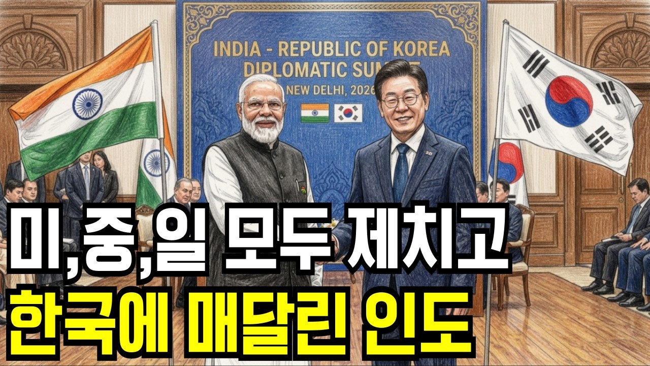 미,중,일도 매달린 14억 인도, 왜 한국에 무릎 꿇었나? 소름 돋는 3가지 이유