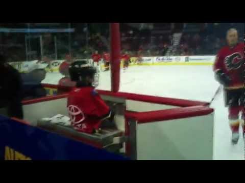 Joshua Calgary Flames Trainer for a Day