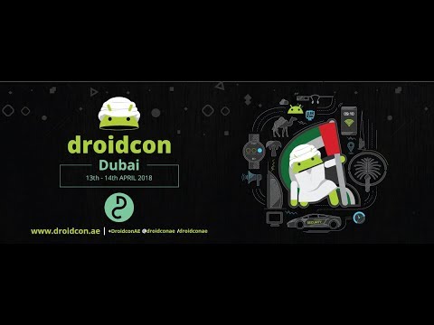 Burhan Aras at droidcon Dubai in Android Architecture Component