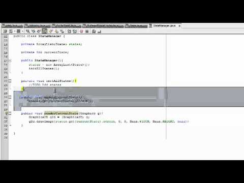 State Manager 4 General Java Game Development Tutorials