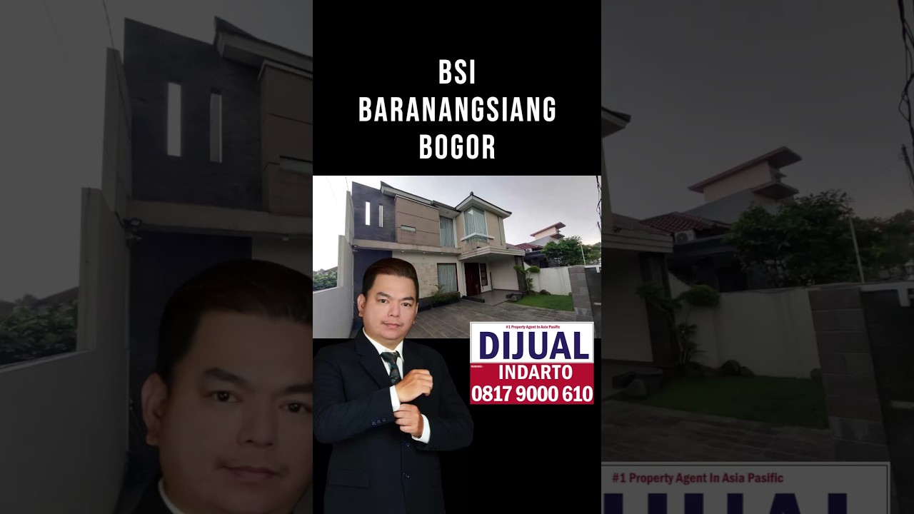 For Sale Rumah Cantik SHM LT 300m² di Baranangsiang Indah BSI Bogor , Lokasi Strategis Kota Bogor