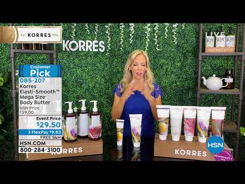 Korres ElastiSmooth Mega Size Körperbutter aus reiner Baumwolle