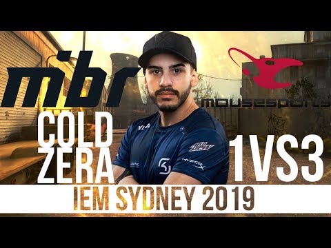 Coldzera 1vs3 / MIBR - Mousesports / IEM Sydney 2019