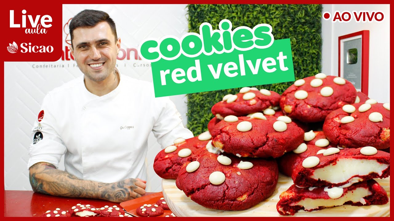🔴 COOKIES RED VELVET | GUSTAVO COPPONI | SICAO | LOJA SANTO ANTONIO