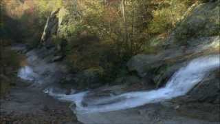 preview picture of video 'Upper and Lower Waterfalls on Gragg Prong, Wilson Creek area, NC'