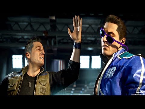 MORTAL KOMBAT 11 - Johnny Cage Slaps Johnny Cage From Past (MK11 2019) PS4 Pro