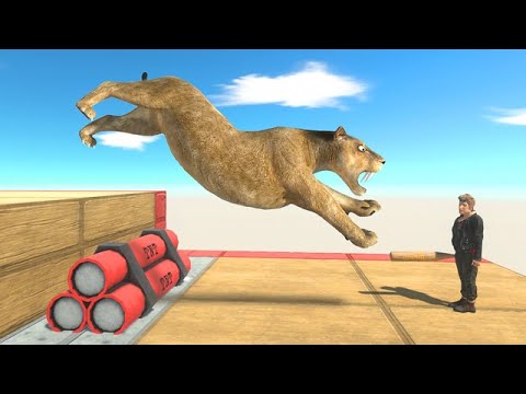 Who Can Jump Above Dynamite and Get Joe - Animal Revolt Battle Simulator