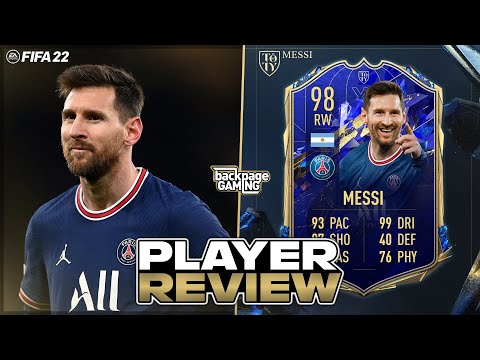 TOTY MESSI THE GOAT! 🐐 98 TOTY Lionel Messi Player Review! | FIFA 22