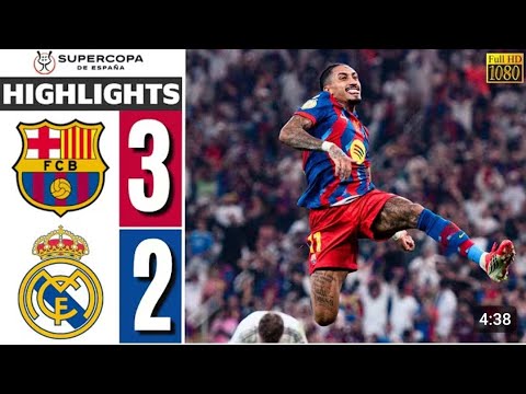 Summary of the Barcelona vs. Real Madrid match, Spanish Super Cup final 2026 🔥