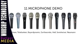 Video thumbnail for 11 Microphone Demo - Live male vocals by Ballast Media