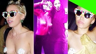 MILEY CIRUS SE PONE CUCURUCHOS DE HELADO EN SUS TETAS