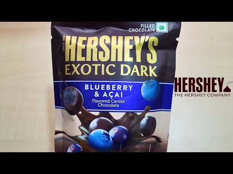 Hersheys Exotic Dark Blueberry & Acai Filled Chocolate | Ingredients, Taste, Price | Makson Pharma