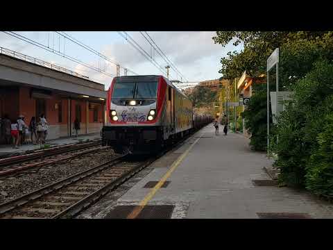 Treno Merci+Locomotore E494.038 MRS 51451 Ospitaletto Travagliato-Villa San Giovanni Bolano