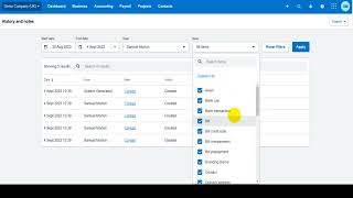 How to View the Transaction History on Xero