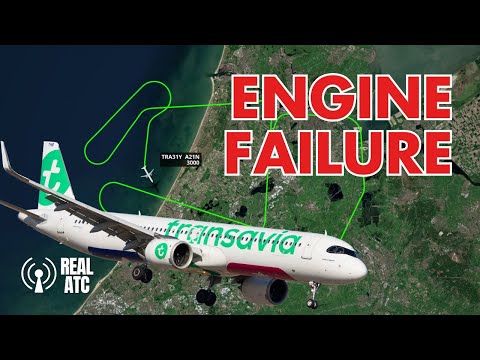 PAN PAN! Transavia A321neo Engine Failure & Gear Crisis After Takeoff | Amsterdam Schiphol