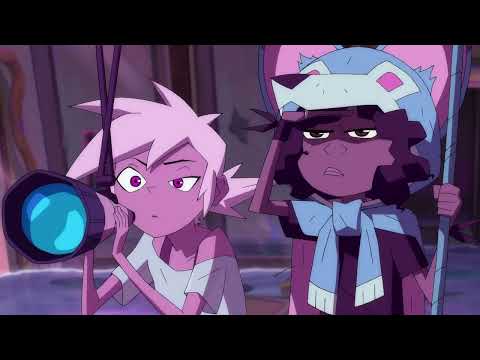 Kipo and the Age of Wonderbeasts Netflix Season 1 trailer frame with Kipo, Wolf, Benson, Dave and Mandu on the surface