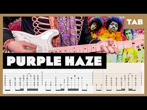 Jimi Hendrix - Purple Haze - Guitar Tab | Lesson | Cover | Tutorial