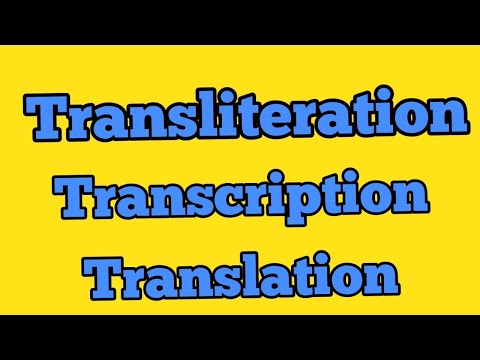 image-What is transliteration and example?