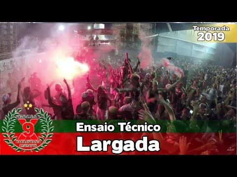 X9 Paulistana 2019 - Bateria no ensaio técnico (Largada) - Apoteose Visita SP