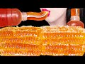 ASMR Honey Jelly Raw Honeycomb 쫀득쫀득 찐득한 꿀젤리 먹방 Mukbang Eating