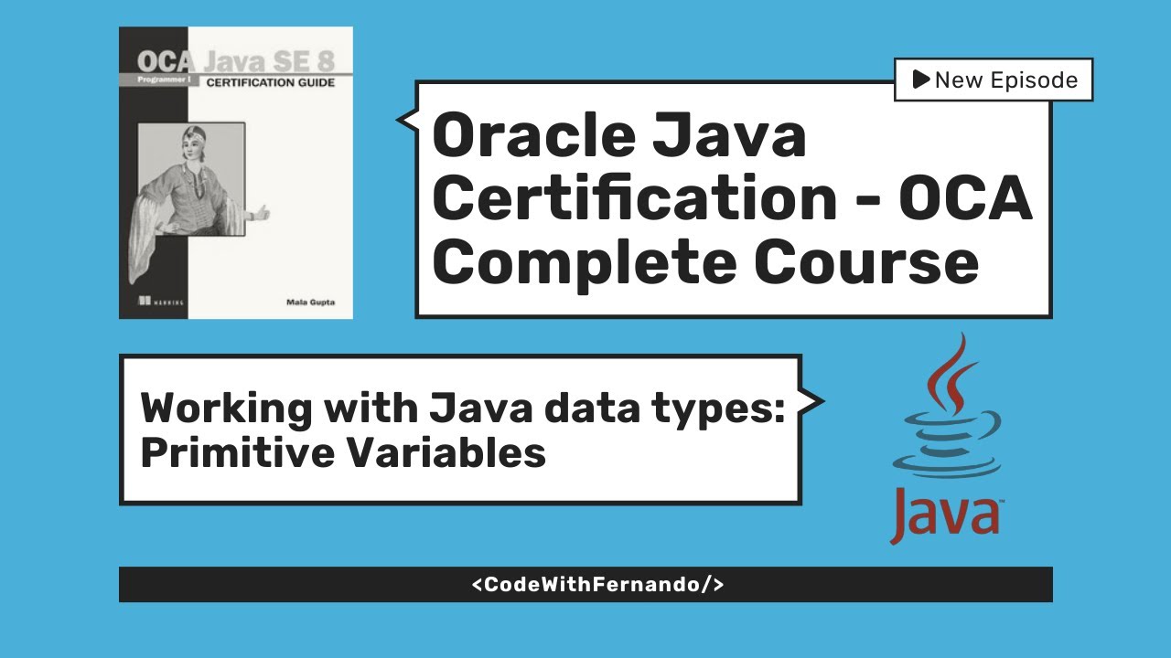 Oracle Java Certification - OCA Complete Guide | Primite Values Part I #OCA  #JavaForBeginners