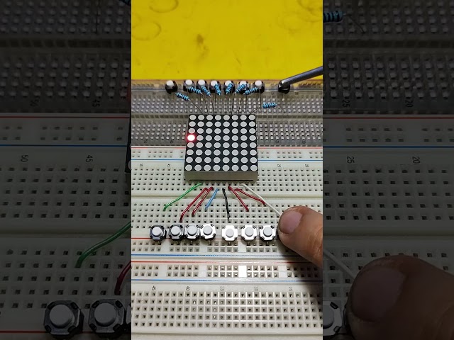 Vídeo relacionado con Hailege 2pcs 8x8 Dot Matrix LED Módulo Cuatro en Uno Pantalla de Matriz de Puntos para Microcontrolador Arduino con Dupont Wire