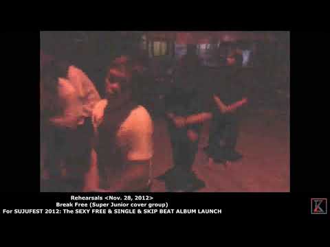 Break Free (Super Junior cover group) Rehearsals [Nov. 28, 2012]