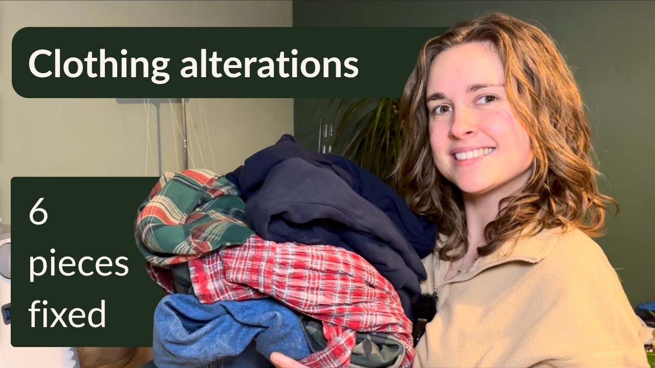 Clothing Alterations Sewing Vlog | 6 Pieces Fixed for a Friend ♻️