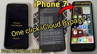 How To Unlock iCloud On Apple iPhone 7 || iPhone 7 iOS 15.8.2 iCloud Bypass With Sim Working 2024