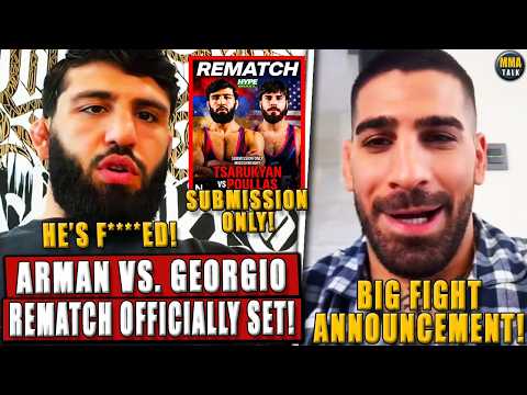 BREAKING! Arman vs. Georgio Poullas REMATCH SET! SUBMISSION ONLY; Ilia Topuria vs Islam Makhachev?