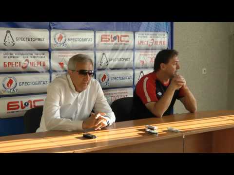 ФК Брест - Славия Мозырь пресс-конференция 21 тур 19.08.12