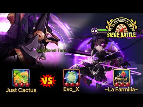 Unbelievable LIGHT & DARK Defenses in this G3 Siege Battle vs Evo X & La Farmilia! - Summoners War